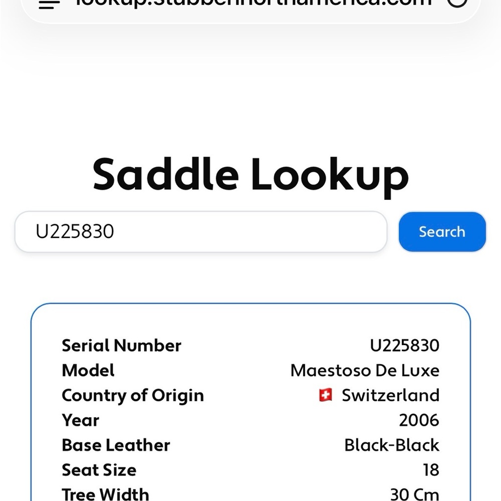 Black Stubben dressage Saddle